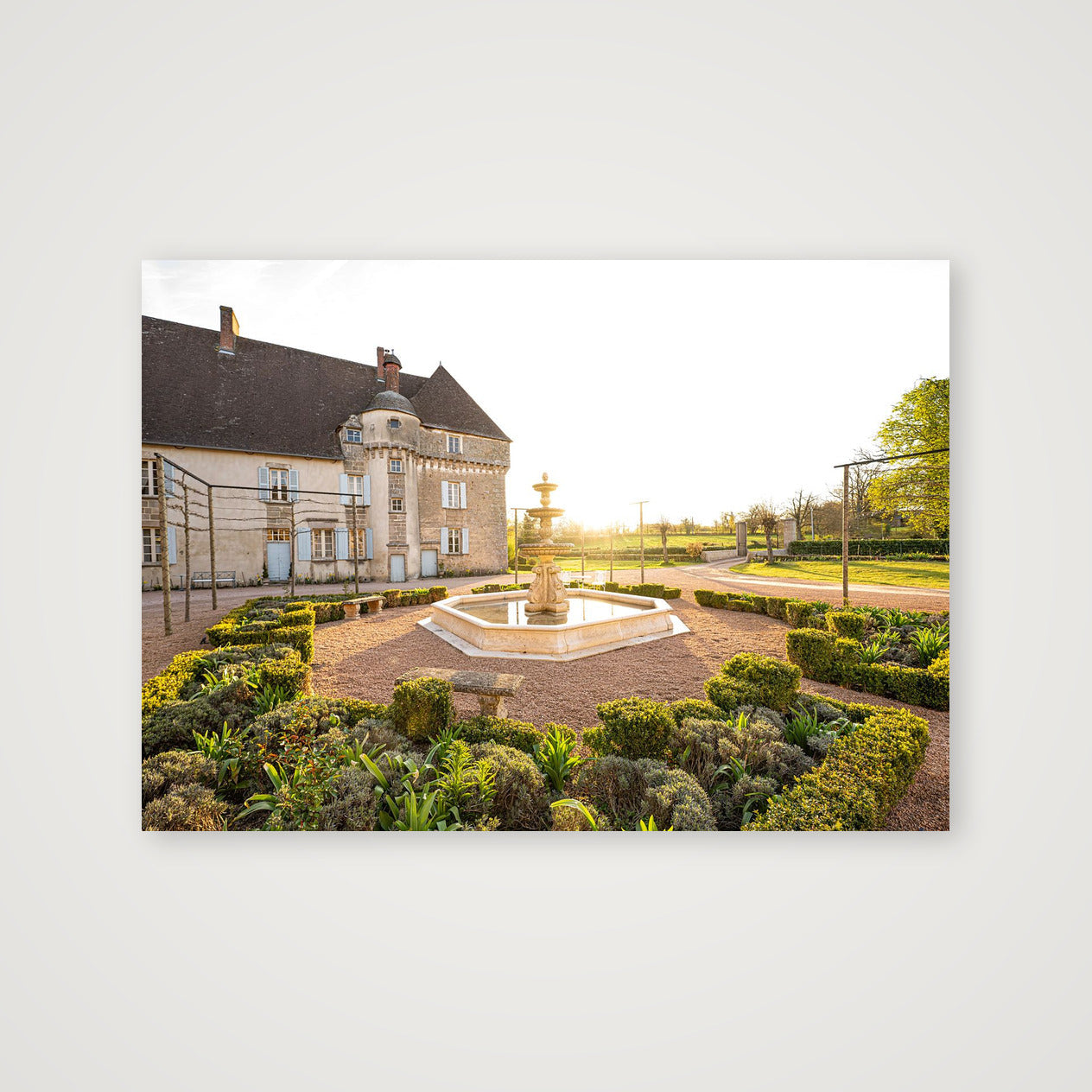 Lalande Courtyard — A4 (30×21cm, 12×8") Print only