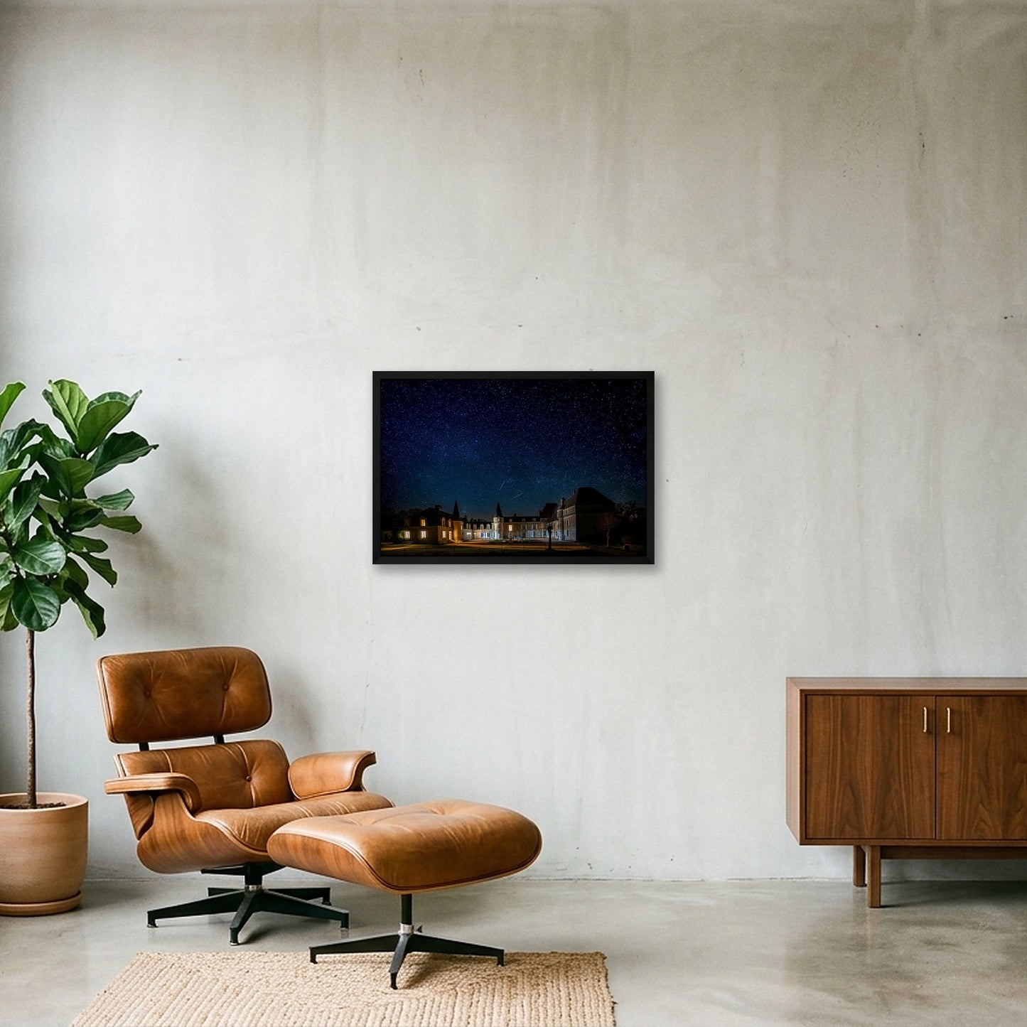 The stars above Lalande — 60×40cm, 24×16" Black Frame