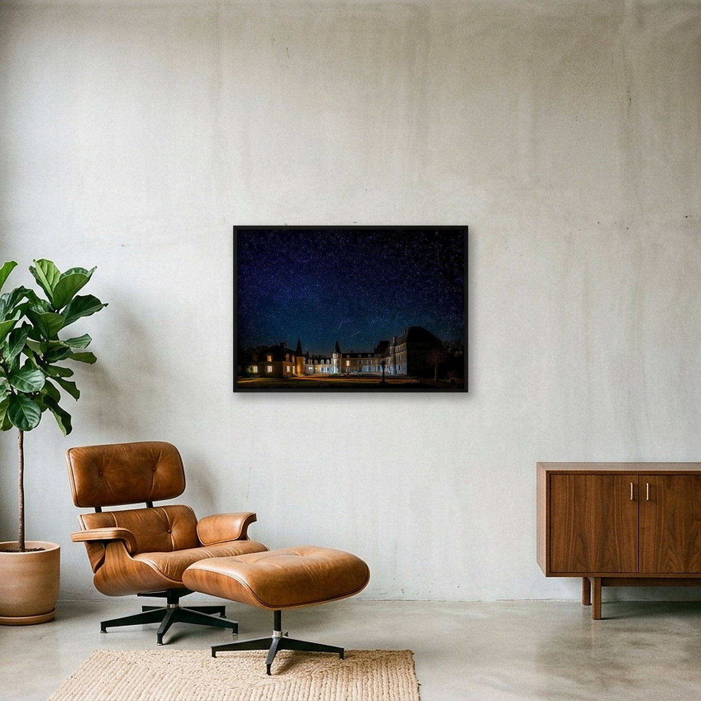 The stars above Lalande — 100×70cm, 39×28" Black Frame