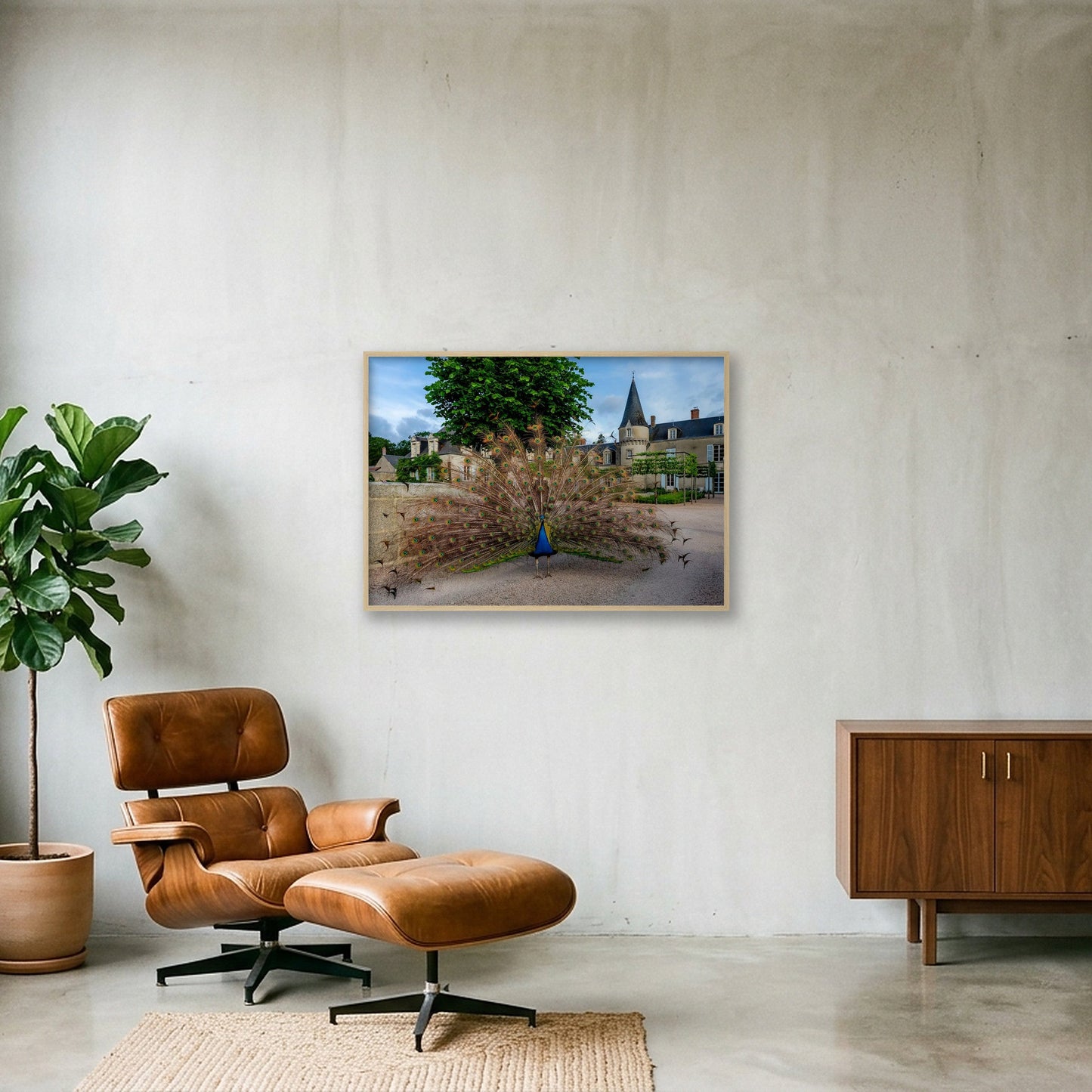 Thor God of Thunder — 100×70cm, 39×28" Oak Frame