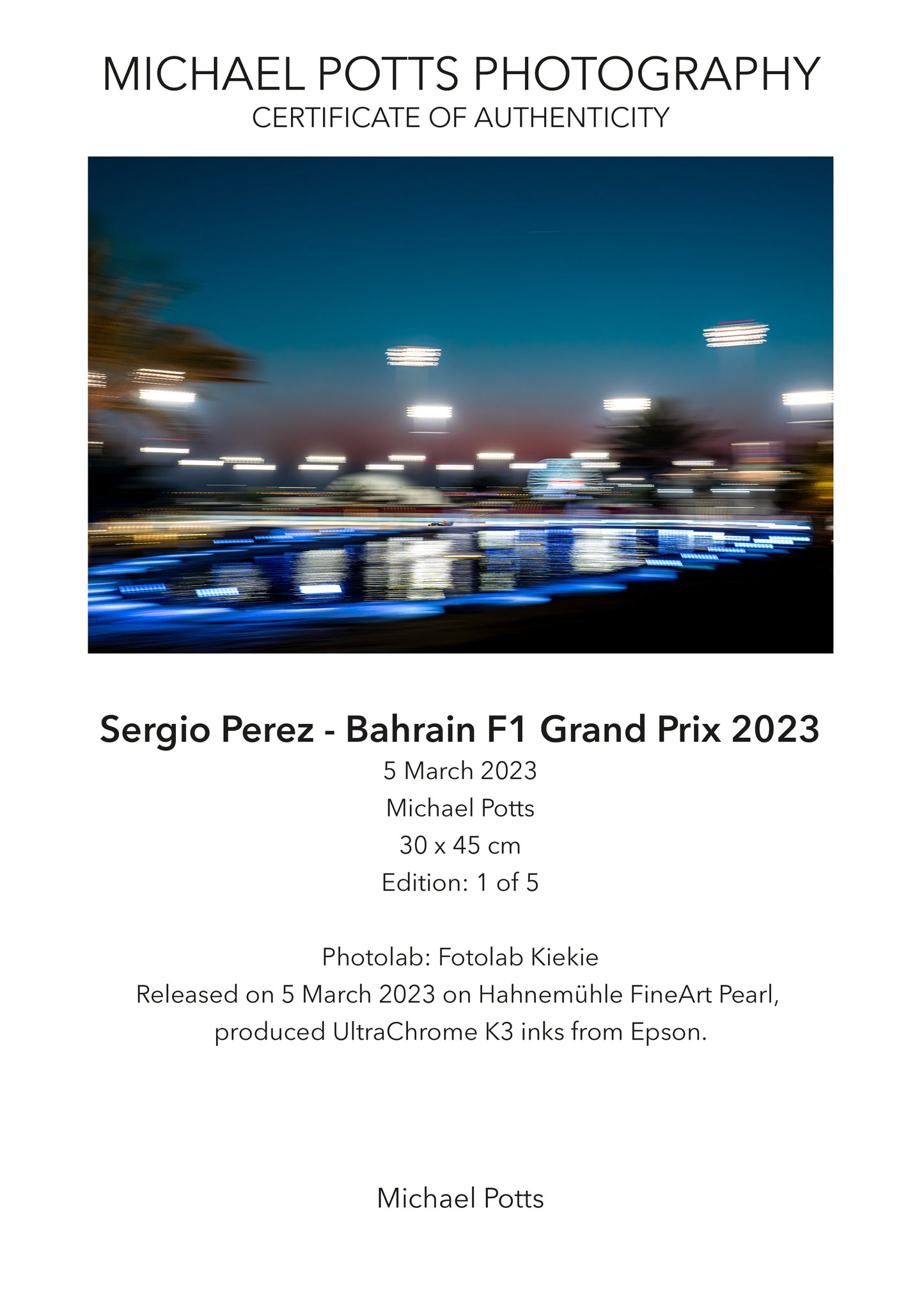 Sergio Perez - Bahrain Grand Prix